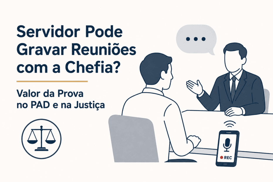 Servidor Pode Gravar Reuniões com a Chefia? Valor da Prova no PAD e na Justiça